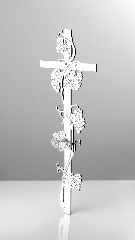 Krzyż nagrobny biały