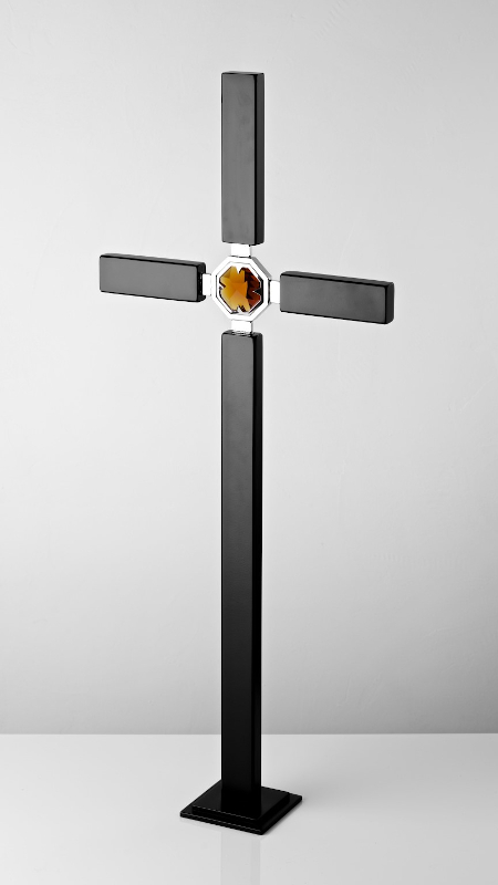 Krzyż nagrobny szary