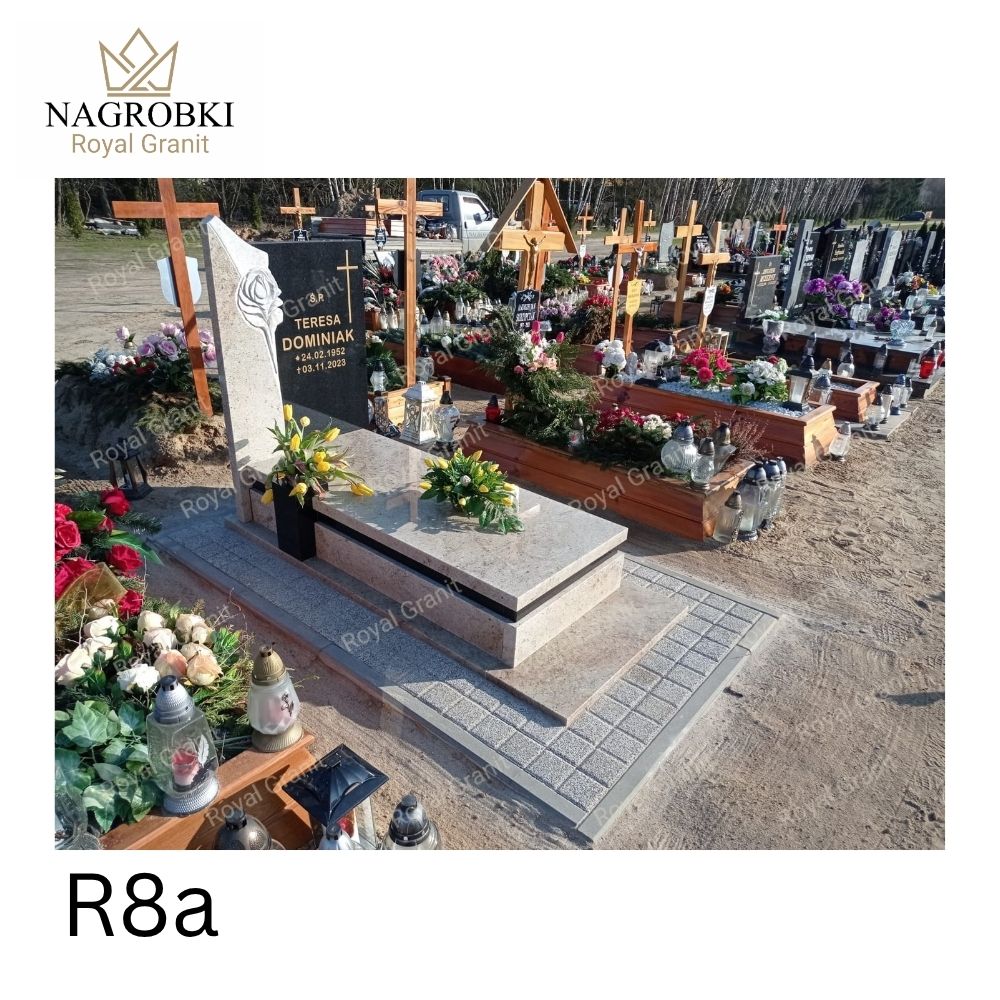 Rzeźba róży róża kwiat nagrobki Poznań