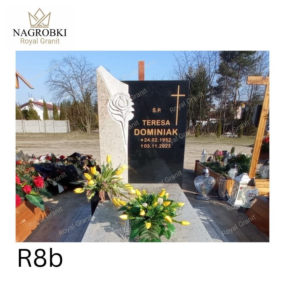 Rzeźba róży róża kwiat nagrobki Wrocław